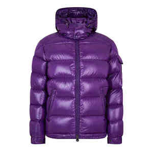 Veste matelassée pour homme de haute qualité, couleur violet brillant, style tendance, imperméable, coupe-vent, chauffante, pour l'hiver, vente en gros - Product Image 4