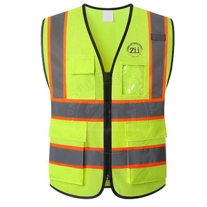 Service de conception personnalisé OEM : Créez votre propre gilet de sécurité haute visibilité de qualité supérieure, classe 1 ANSI, avec éclairage LED et logo personnalisé - Product Image 1