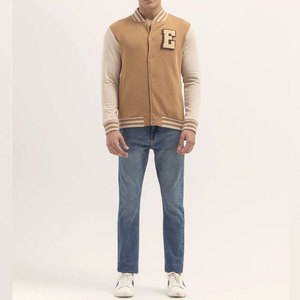 Vestes de baseball pour hommes brodées avec logo personnalisé, vestes universitaires personnalisées OEM, dernières vestes universitaires vintage de haute qualité - Product Image 4