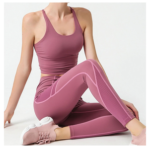 Producto en Oferta: Conjunto de Yoga sin Costuras para Mujer, MOQ Bajo, Fabricación Profesional, Ropa Deportiva de Secado Rápido - Product Image 4