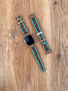 สายนาฬิกาแบบวินเทจทำจากหนังแท้หรูหราทาสีลายดอกไม้สไตล์ตะวันตกสไตล์โบโฮออกแบบได้ตามต้องการใหม่ - Product Image 2