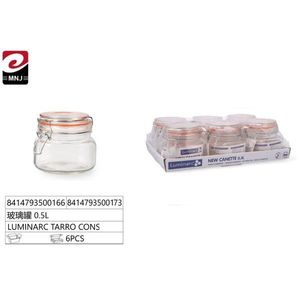 Pot en verre de 0,5 L pour le stockage TARRO CONSERVA, récipient en verre - Product Image 1