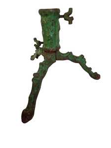 Antique Art Nouveau Christmas <b>Tree</b> <b>Stand</b>, Iron Metal Holder - Product Image 4