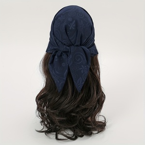Bandana imprimé floral tendance pour femme – Foulard en soie satinée pour femme - Product Image 1