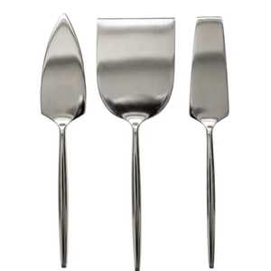 Juego de cuchillos para queso de acero inoxidable dorado moderno, espátula para servir tartas y pasteles, cuchillo rebanador de mantequilla, juego de cuchillos para tabla de charcutería. - Product Image 3
