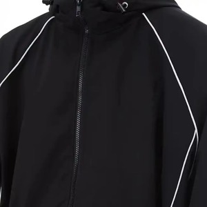 2026 Wholesale Winter Streetwear Windbreaker <b>Tracksuit</b> Custom Design Soft Fabric Full Zip Jacket Pants Set - Product Image 2