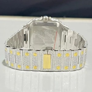 Reloj de Lujo Totalmente Automático, Color Blanco Rosa, con Espinas, Estilo Hip Hop, con Diamantes Moissanite VVS, en Oferta - Product Image 5