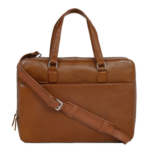 Sac pour ordinateur portable en cuir véritable, sac de travail professionnel avec plusieurs compartiments pour le bureau, les affaires et les voyages - Product Image 4