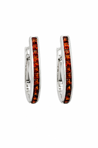 ต่างหูทับทิมเงินแท้ 92.5 รุ่น KLST-31068 - Product Image 1