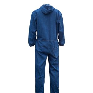 Salopette en jean personnalisable avec logo, grande taille, bretelles réglables, coupe classique, séchage rapide, durable, OEM ODM - Product Image 2