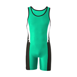 Singlet de lutte sans manches unisexe noir en spandex et nylon sans couture pour adulte, vêtement de loisirs - Product Image 1