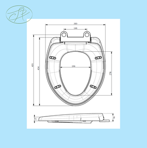 Tapa de inodoro moderna de plástico PP alargada con cierre lento y frontal cerrado para baño, con embalaje personalizado OEM - Product Image 5