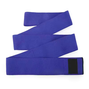 Soporte de Rodilla Unisex Azul y Blanco a Rayas, Transpirable, de Spandex y Poliéster, para Voleibol, Protección Elástica - Product Image 3