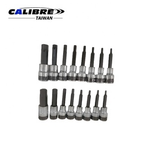 TAIWAN CALIBRE 16pc 1/2" Dr. T20-T80 <b>Torx</b> <b>Bit</b> Socket Set OEM Auto Repair Tool - Product Image 2