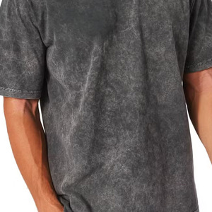 Approvisionnement direct usine : Nouveau T-shirt délavé à l'acide, différentes couleurs, logo personnalisé, meilleur design, col style streetwear, coupe oversize, personnalisable - Product Image 6