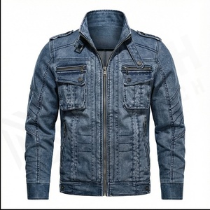 2025 nouvelle mode Street Wear Style hommes Denim veste sur mesure de haute qualité respirant avant Logo hiver pour hommes - Product Image 2