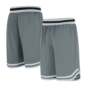 Men's <b>Black</b> Sporty Bermuda Shorts Elastic <b>Waist</b> Quick Dry Solid Color Woven Polyester Short <b>Pants</b> - Product Image 5