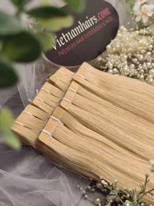Extensiones de Cabello con Cinta de Queratina 100% Real, la Mejor Calidad, Estilos Ondulados y Rizados con Cutícula Completa, Doble Trama, Cabello Humano Virgen Vietnamita Natural - Product Image 2