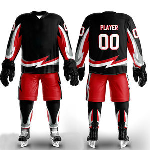 Uniforme de Hockey sobre Hielo Unisex de Poliéster, Secado Rápido, Transpirable, Tejido de Punto, Personalizado con Sublimación OEM, Ropa Deportiva para Equipos Adultos - Product Image 4