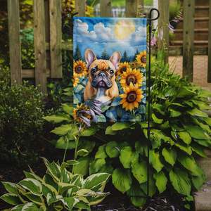 French Bulldog Sunflowers <b>Garden</b> <b>Flag</b> Multicolor Mailbox Decorative Yard Banner Patio Artwork for Flower Beds Small Size - Product Image 2