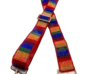 สายกระเป๋าลูกปัดสีขาวทองแบบมีหลายสีสายรัดลูกปัดแบบปรับแต่งได้สำหรับกระเป๋า - Product Image 1