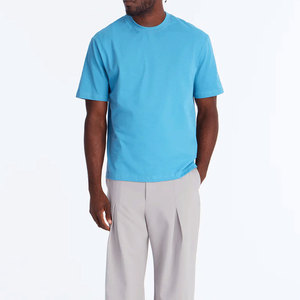 Men's Plain Cotton <b>Tshirt</b> Oneck Short Sleeve Trendy Design Solid Color Casual Wear Oversized Drop Shoulder Men Solid <b>Tshirt</b> 2026 - Product Image 4