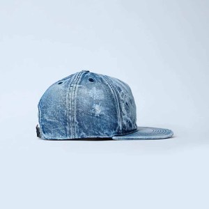 Washed Denim Baseball Cap 5-Panel Unisex Fitted Hat Spring Summer Casual Style 100% Cotton Adult Size 56-58CM - Product Image 2