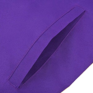 Delantal Worthy Patron OES de terciopelo morado con trenzas y borlas doradas en la mejor tela con colores personalizados en la parte trasera y delantera. - Product Image 6