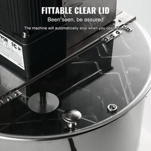 Estrattore di miele elettrico in acciaio inox 2/4 telai miele regolabile supporto apiario attrezzatura centrifuga tamburo a nido d'ape - Product Image 6
