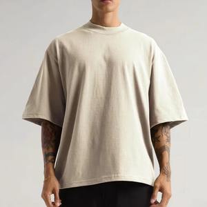 Camiseta de Hombre Premium de Alta Calidad 100% Algodón, Corte Holgado con Impresión de Logotipo Personalizado, Secado Rápido, Diseño Frontal Liso - Product Image 5