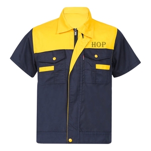 Chemise de mécanicien brodée, uniforme de course rétro, vêtements de travail de garage, chemise industrielle à manches courtes pour homme, chemises en coton personnalisées - Product Image 3