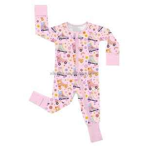 Combinaison de bébé nouveau-né en bambou biologique avec rubans et nœuds personnalisés, pyjama pour enfant, vêtements pour nourrissons - Product Image 4