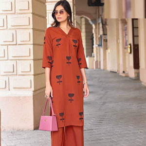 Heavy Rayon Women's <b>Kurti</b> Collection with Embroidery and Handwork - Product Image 1