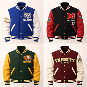 Veste bomber pour homme de haute qualité, personnalisée, streetwear, broderie, motif lettres, tissu PU écologique, coupe-vent - Product Image 6