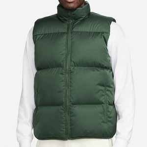 Chaleco Acolchado para Hombre, Ligero, Corto, con Parches de Nailon, para Clima Frío, Uniforme de Equipo, Venta al Por Mayor, ODM, Ropa de Marca Privada - Product Image 2