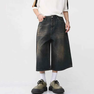 Nueva Tendencia de Verano, Pantalones Cortos de Mezclilla para Hombre, Shorts de Mezclilla Delgados para Hombre, Servicio OEM Personalizado - Product Image 1