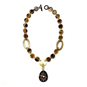 Meilleure vente unisexe personnalisé écologique corne de buffle collier chaîne à maillons longueur personnalisable à la mode pour les anniversaires cadeaux - Product Image 1