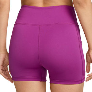 Hot Selling <b>Compression</b> Quick Dry High Elastic Scrunch Butt Mid Waist Solid Yoga Shorts Gym Fitness Leggings Custom - Product Image 3