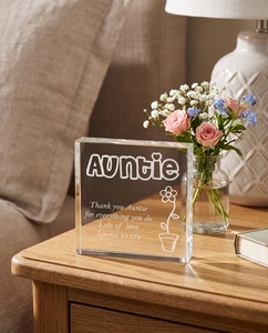 Personalized Clear <b>Acrylic</b> <b>Block</b> Gift Custom Engraved Keepsake for Special Occasions, Anniversaries & Loved Ones - Product Image 6