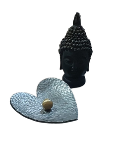 Bol décoratif en fer forgé à la main, en forme de cœur, cadeau d'anniversaire, design artisanal. - Product Image 4