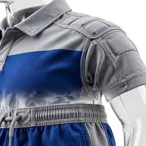 Unisex Blue Gray Polyester Sublimation Printed Sport Jersey Shorts Set Breathable <b>Athletic</b> Wear Adult Uniform In-Stock - Product Image 4