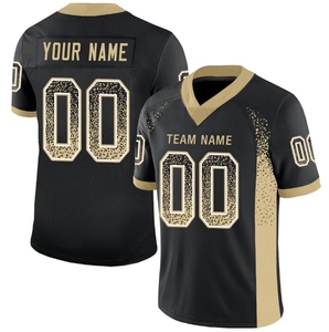 เสื้อฟุตบอลอเมริกันแบบซับลิเมชั่น ดีไซน์ล่าสุดปี 2026 ปรับแต่งได้ตามต้องการ  ชื่อ/หมายเลขทีมแบบ ODM  คอวี แขนสั้น - Product Image 4