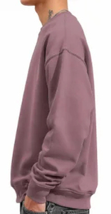 Sweat-shirt en coton tricoté à col rond uni pour homme, coupe classique, vêtement décontracté pour l'automne - Product Image 4