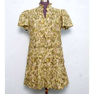 Vestidos Cortos Casuales y Sexys para Mujer, de Alta Calidad, Personalizables al por Mayor, con Estampado Floral, Manga Corta y Corte Ajustado - Product Image 1