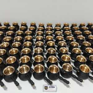 Copper Bull Cafetera de Cobre Sólido Martillado Turca Griega Árabe para Estufa, Cezve Ibrik Briki con Mango de Madera - Product Image 6