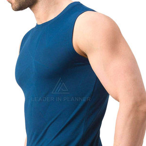 เสื้อยืดแขนกุดผู้ชายแบบคัสตอมไซส์ยอดนิยม คอกลม ผ้าฝ้าย 100% ระบายอากาศ แห้งเร็ว ผลิตตามสั่ง - Product Image 5