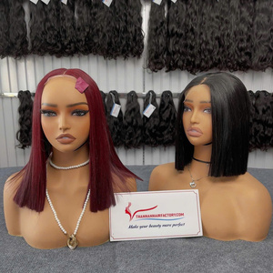 Peluca de cabello humano más vendida con cierre de encaje central, lisa, natural, para mujer, estilo suave, cabello virgen, color de proveedor. - Product Image 4