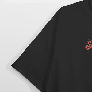 Camiseta de punto holgada con cuello en V y estampado gráfico de anime japonés para hombre, talla grande, Saturo Gojo - Product Image 3