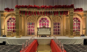 Escenario de boda con tema romano de estilo victoriano, gran boda india, escenario de fibra victoriana, decoración de boda de cuento de hadas, escenario de fibra blanca UK - Product Image 6