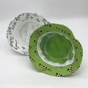 OEM Custom <b>Reversible</b> Embroidery & Printing Denim <b>Bucket</b> <b>Hats</b> Polyester/Cotton Summer Fishing Outdoor Unisex Adults - Product Image 4